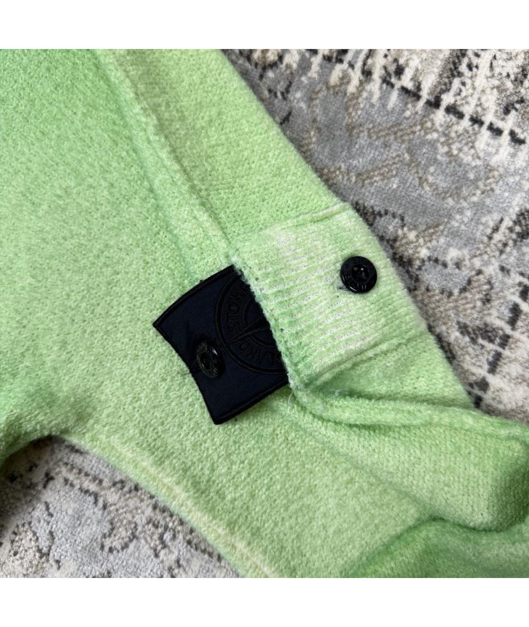 STONE ISLAND SHADOW PROJECT Салатовый хлопко-эластановый джемпер / свитер, фото 4