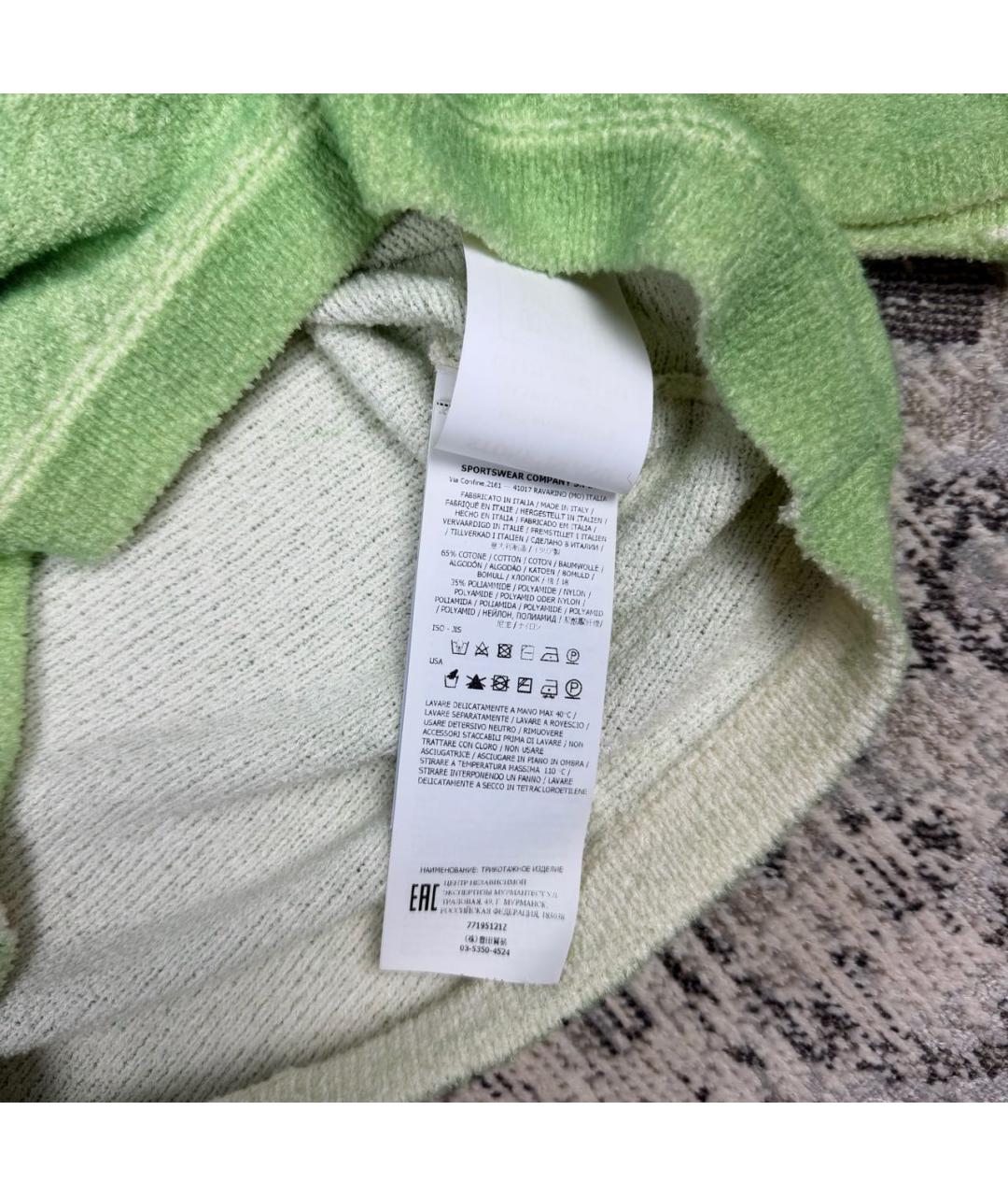 STONE ISLAND SHADOW PROJECT Салатовый хлопко-эластановый джемпер / свитер, фото 5