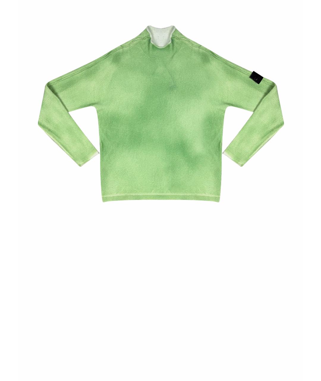 STONE ISLAND SHADOW PROJECT Салатовый хлопко-эластановый джемпер / свитер, фото 1