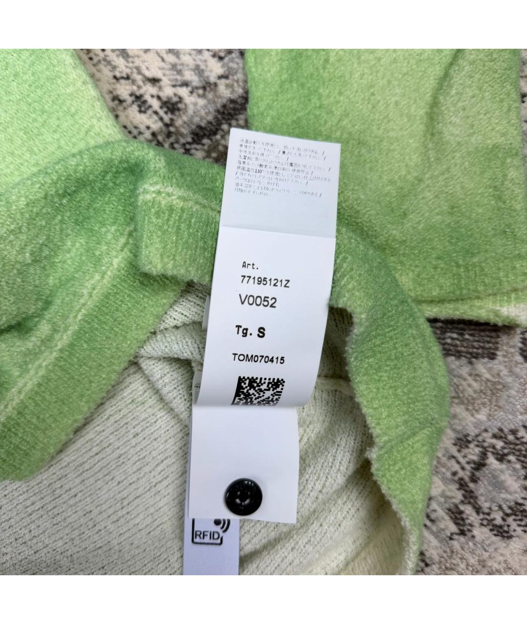 STONE ISLAND SHADOW PROJECT Салатовый хлопко-эластановый джемпер / свитер, фото 6