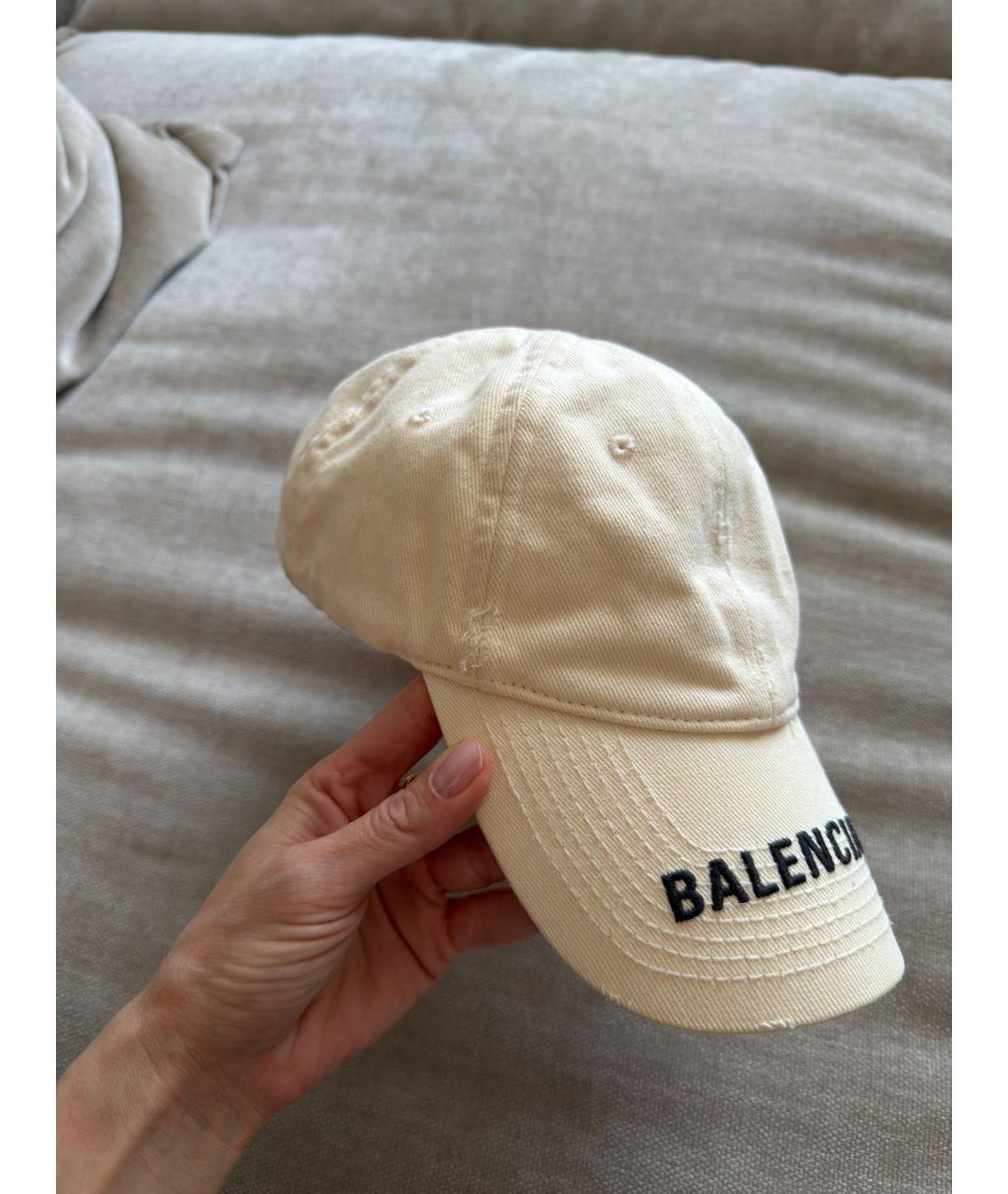BALENCIAGA Бежевая кепка, фото 2