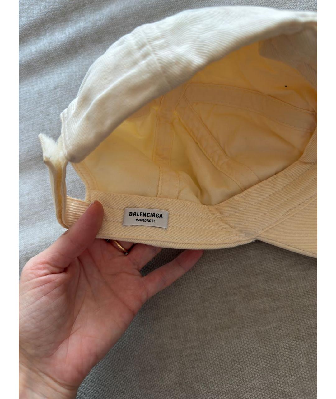 BALENCIAGA Бежевая кепка, фото 5