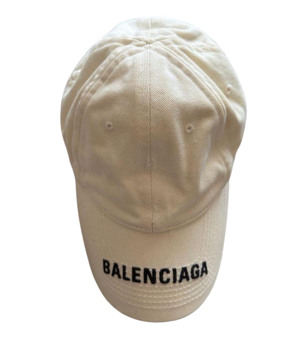 BALENCIAGA Бежевая кепка, фото 1