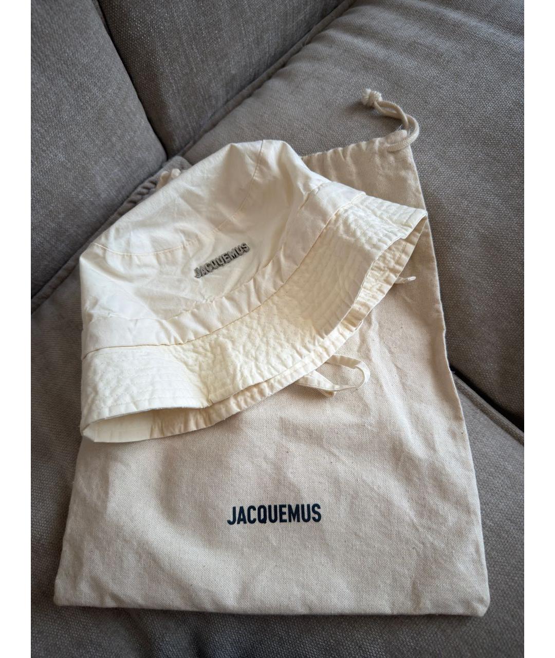 JACQUEMUS Бежевая хлопковая панама, фото 4