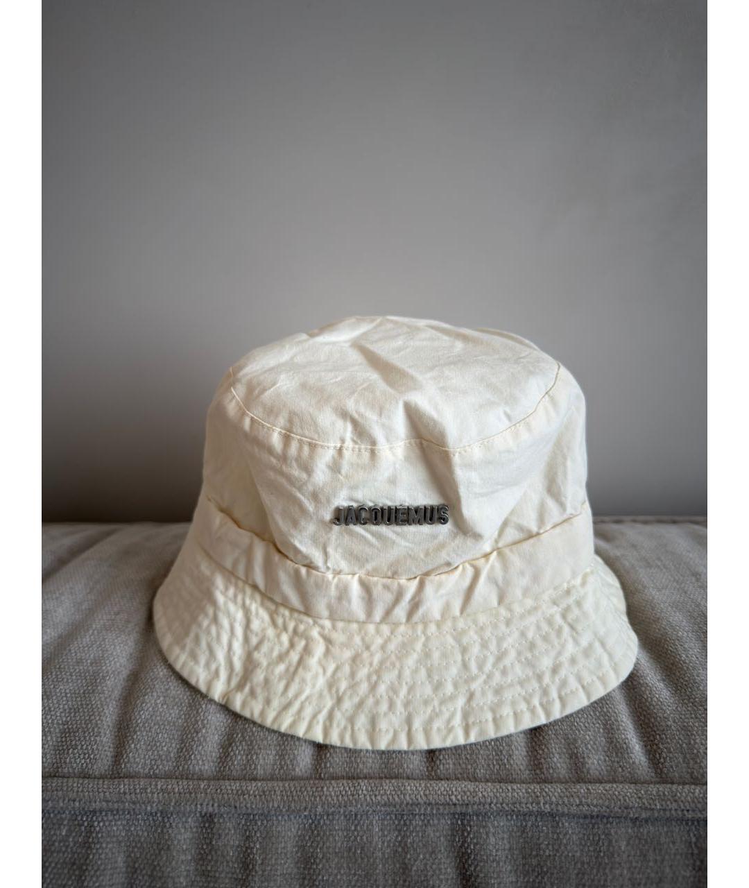 JACQUEMUS Бежевая хлопковая панама, фото 5