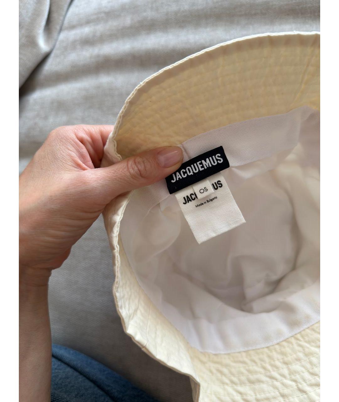 JACQUEMUS Бежевая хлопковая панама, фото 3