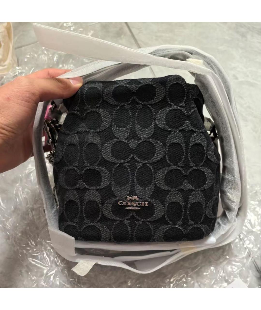 COACH Черная сумка через плечо, фото 6