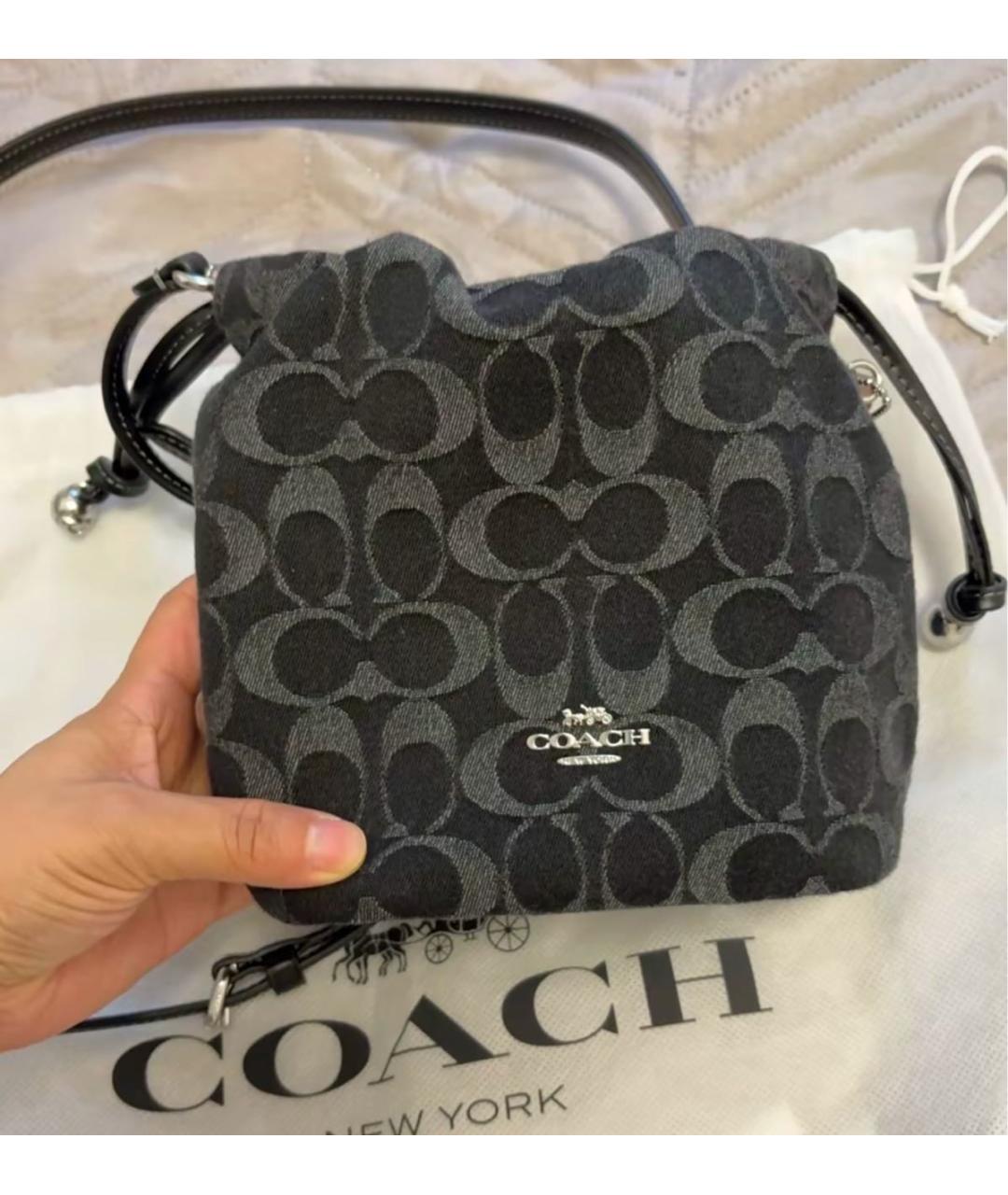 COACH Черная сумка через плечо, фото 7