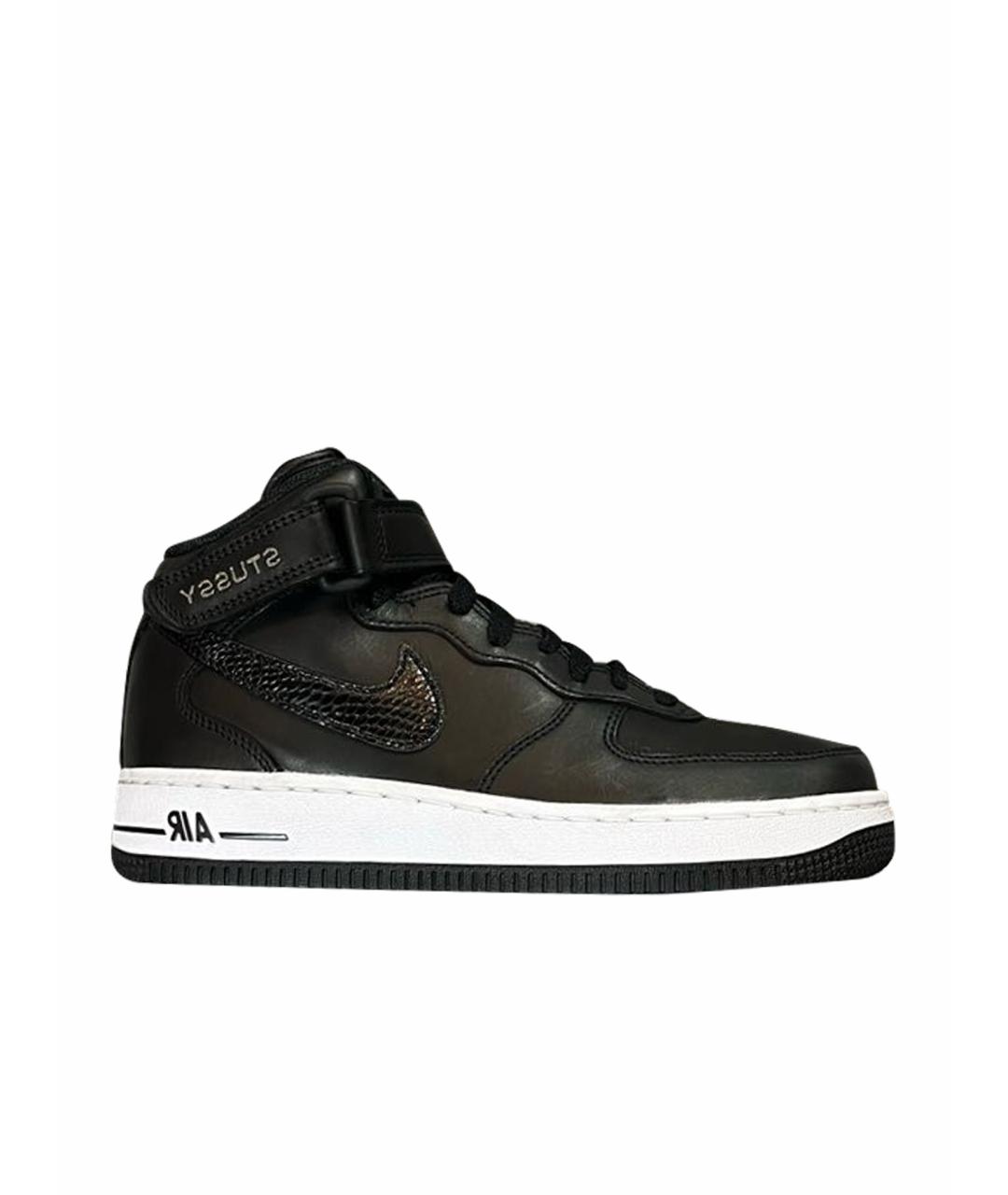 NIKE Черные кожаные кеды, фото 1