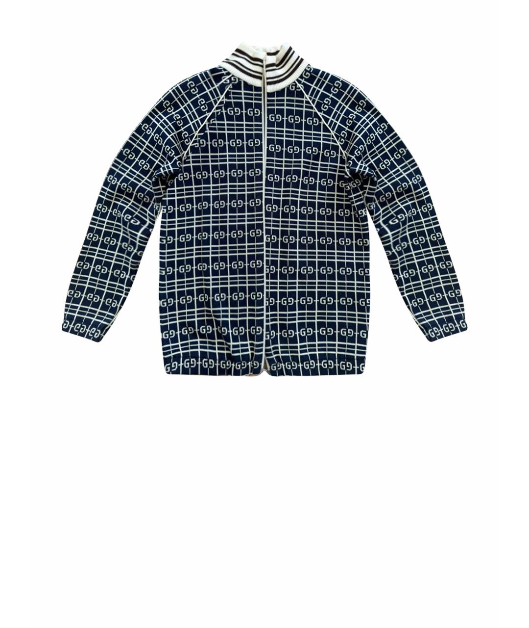 GUCCI Темно-синий джемпер / свитер, фото 1