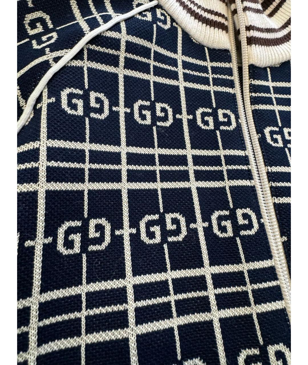 GUCCI Темно-синий джемпер / свитер, фото 4