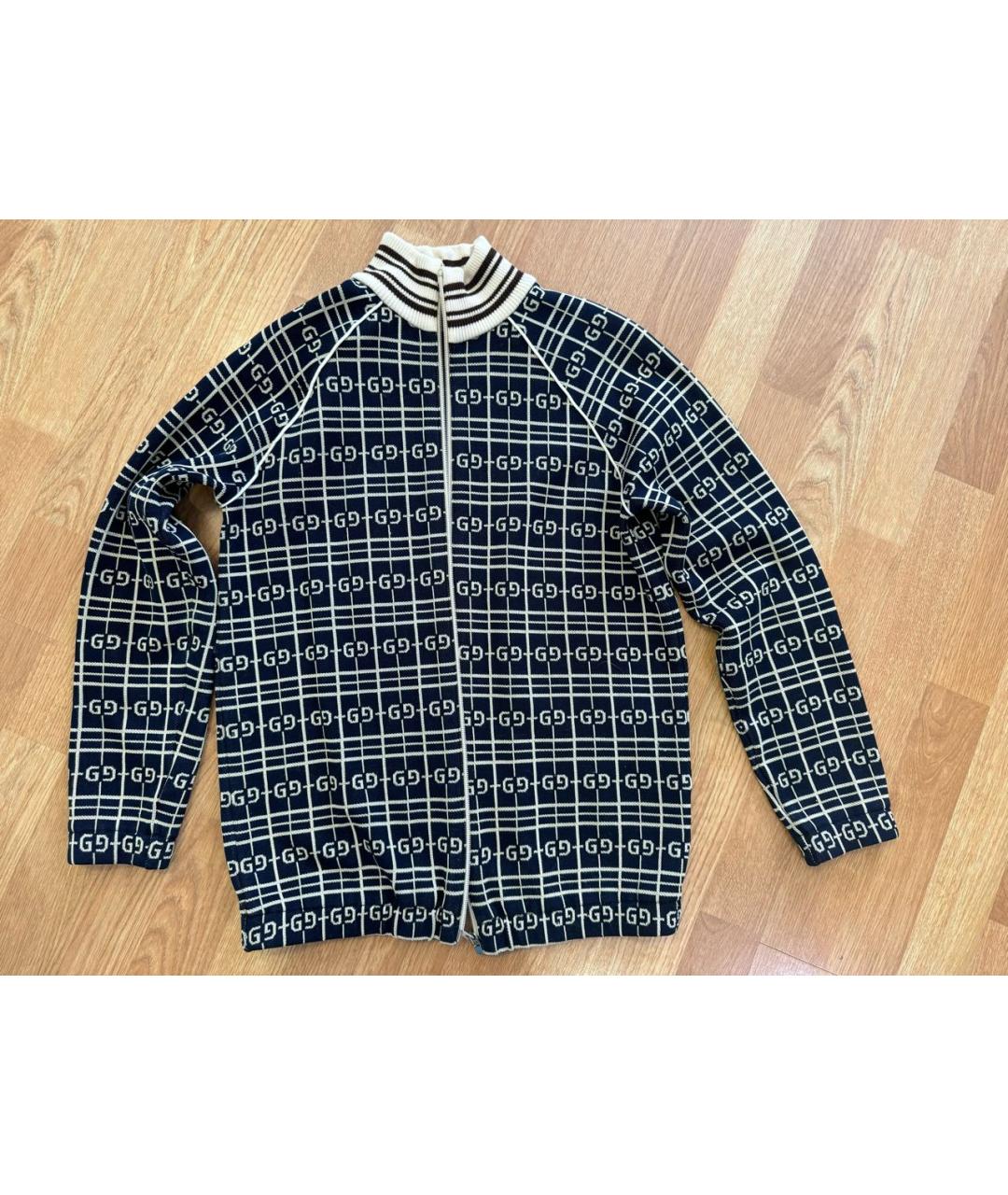 GUCCI Темно-синий джемпер / свитер, фото 6