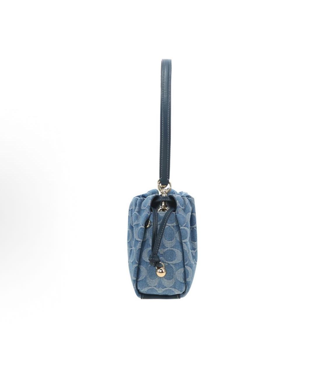 COACH Голубая деним сумка через плечо, фото 2