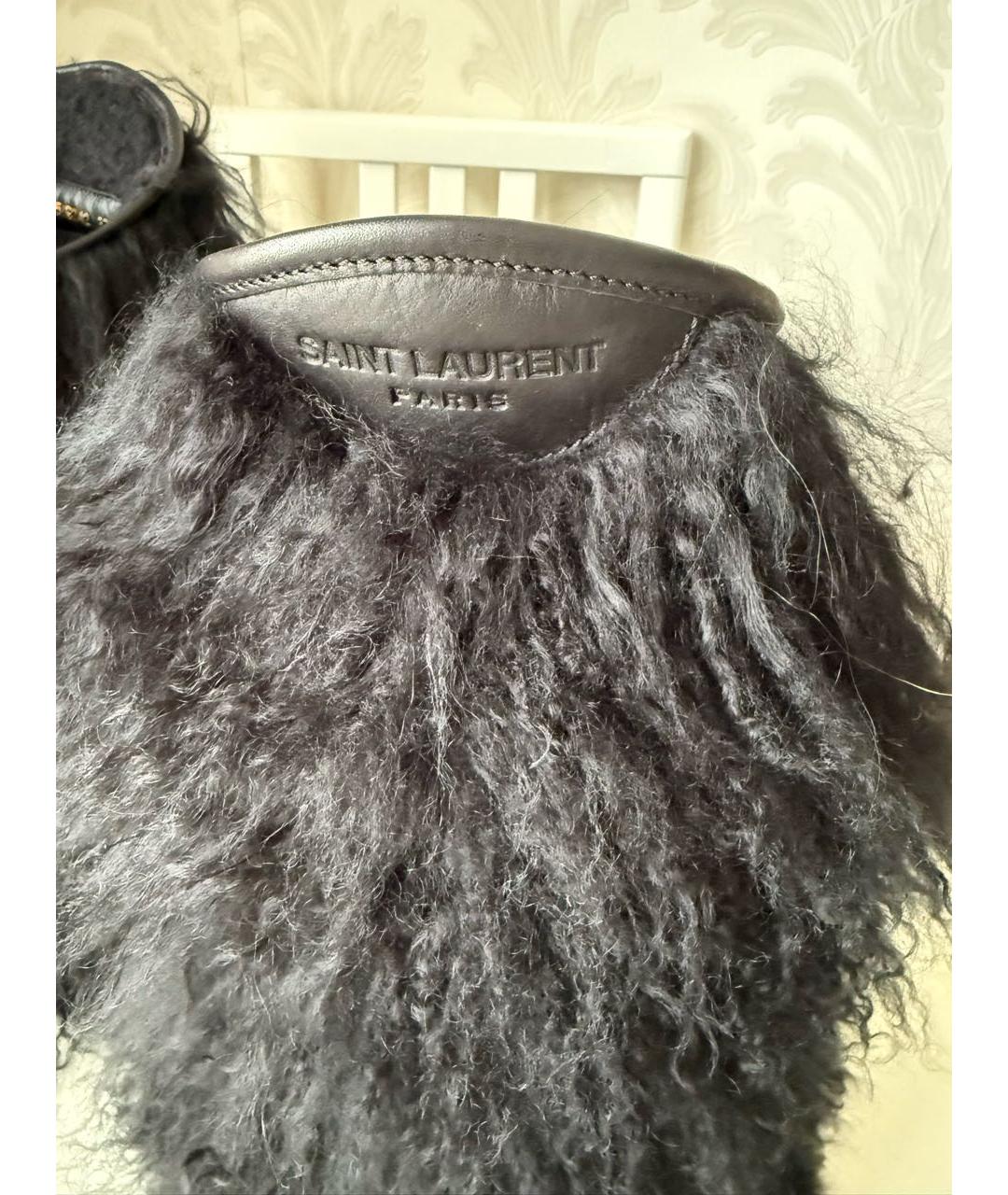 SAINT LAURENT Черные сапоги, фото 4