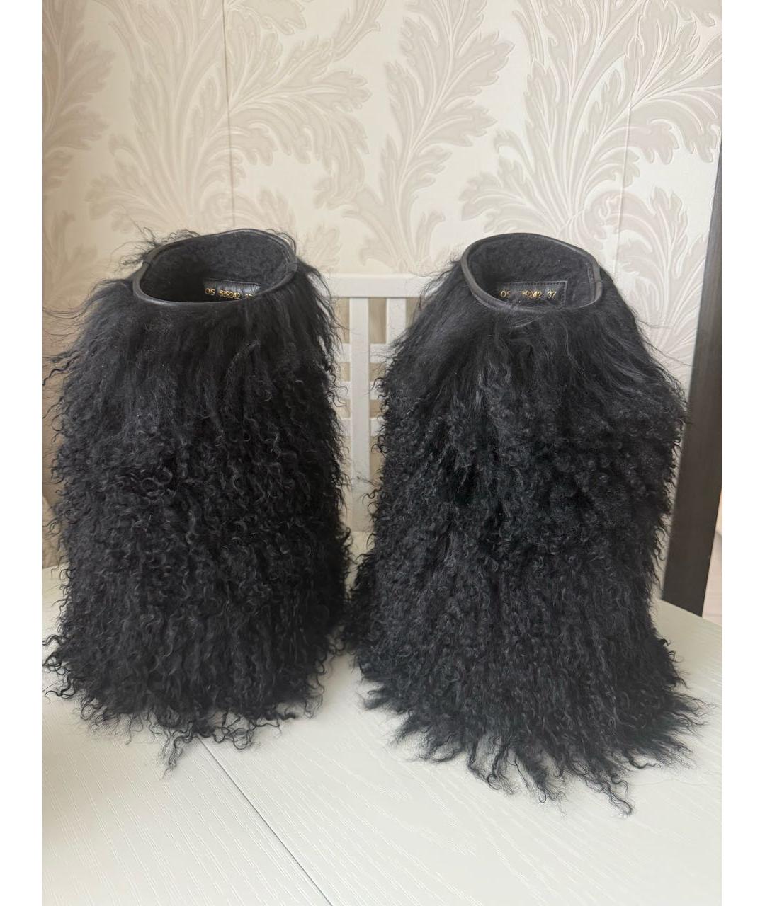 SAINT LAURENT Черные сапоги, фото 3