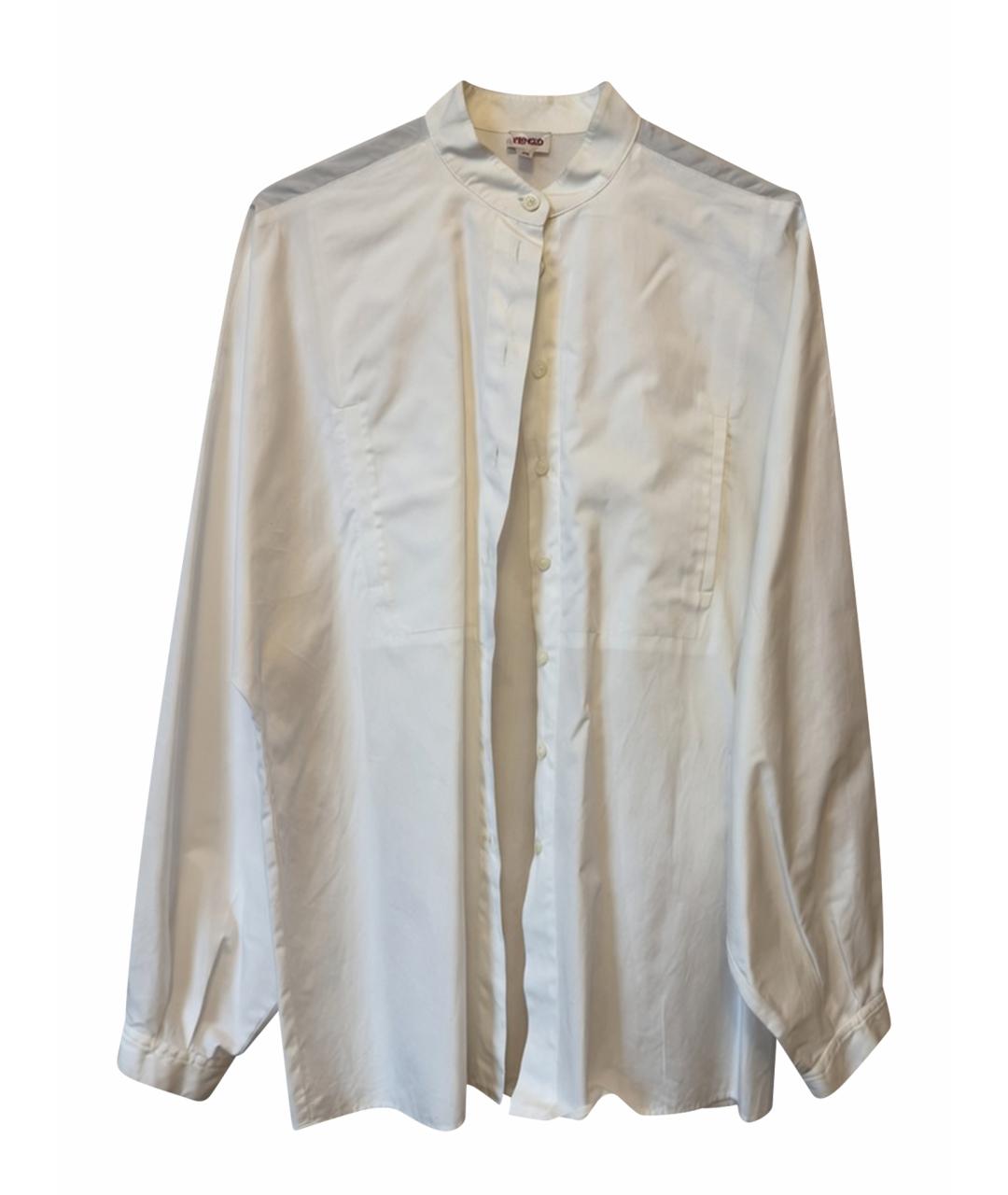 KENZO Белая хлопковая рубашка, фото 1