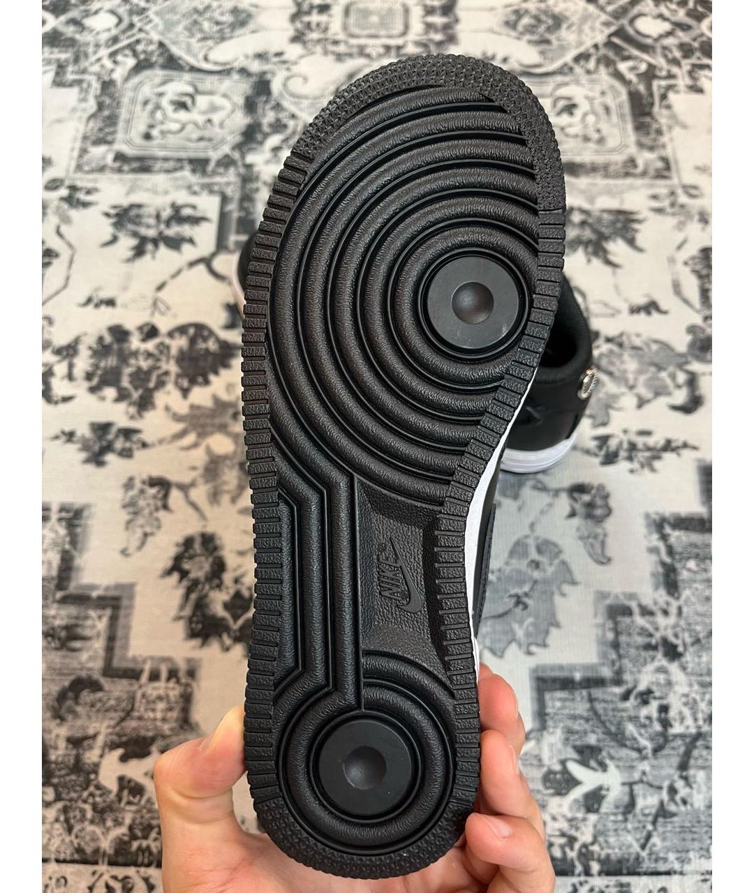 NIKE Черные кожаные кеды, фото 6