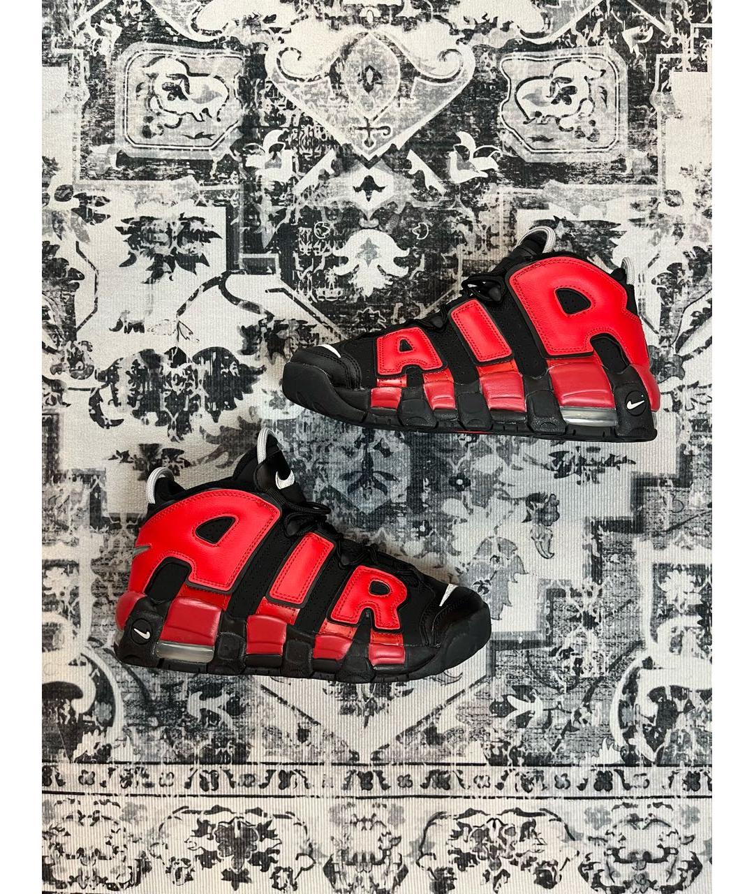 NIKE Черные кожаные высокие кроссовки / кеды, фото 9