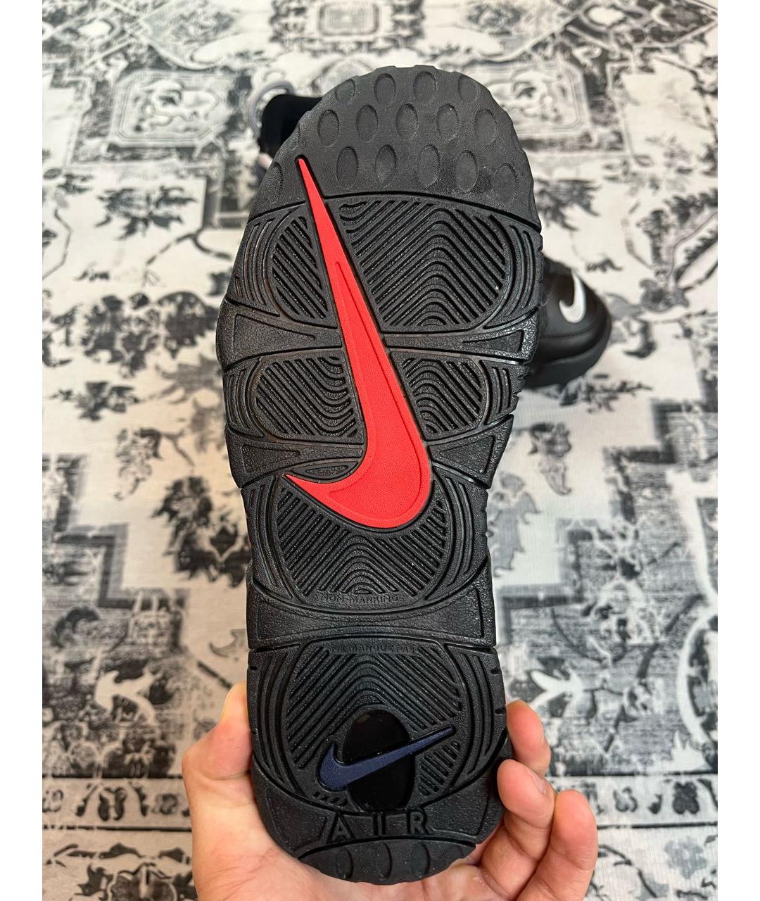 NIKE Черные кожаные высокие кроссовки / кеды, фото 7