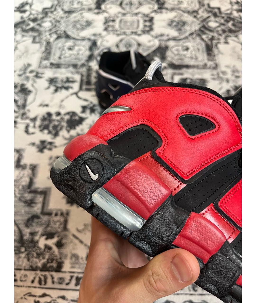 NIKE Черные кожаные высокие кроссовки / кеды, фото 5