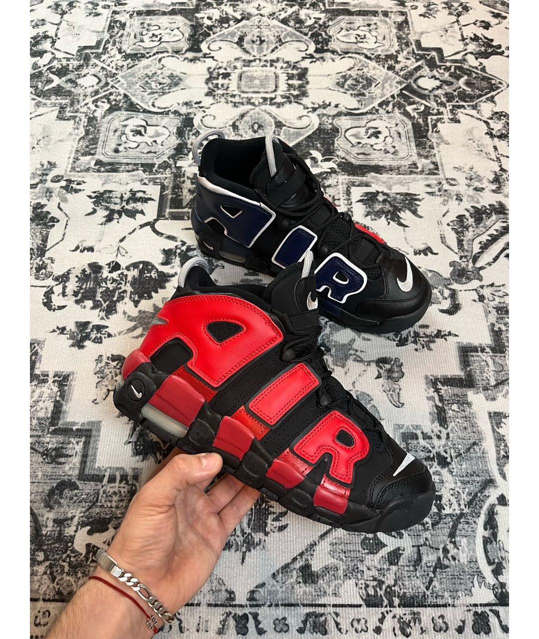 NIKE Черные кожаные высокие кроссовки / кеды, фото 3