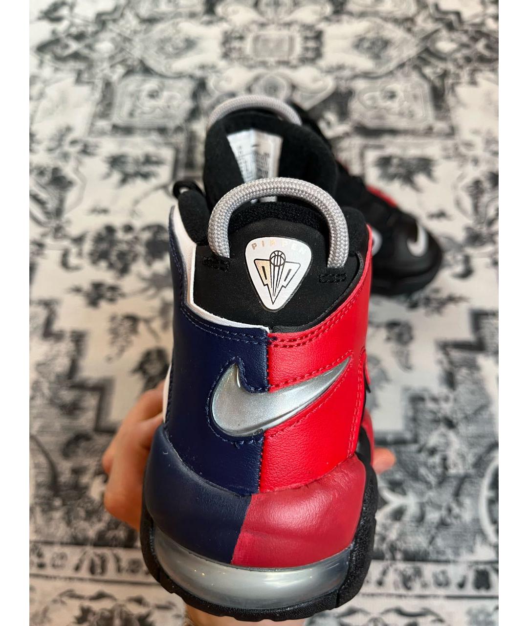 NIKE Черные кожаные высокие кроссовки / кеды, фото 6