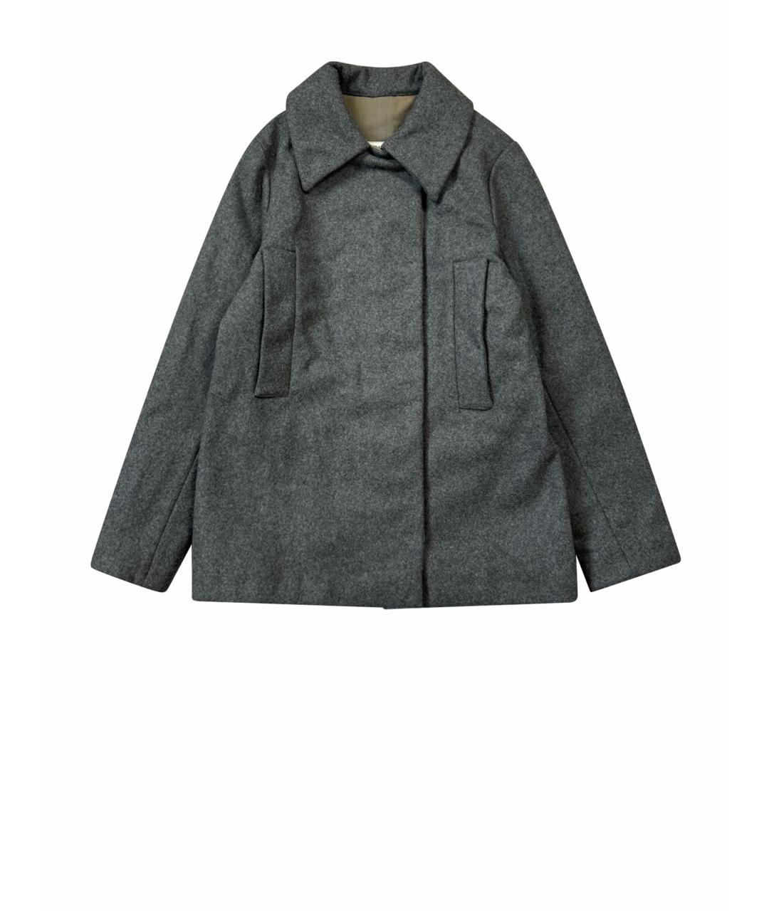 MAISON MARGIELA Серое шерстяное пальто, фото 1