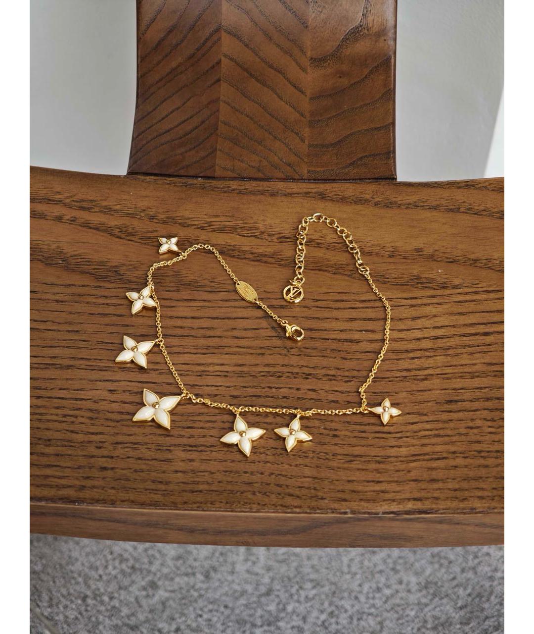 LOUIS VUITTON Золотое металлическое колье, фото 9