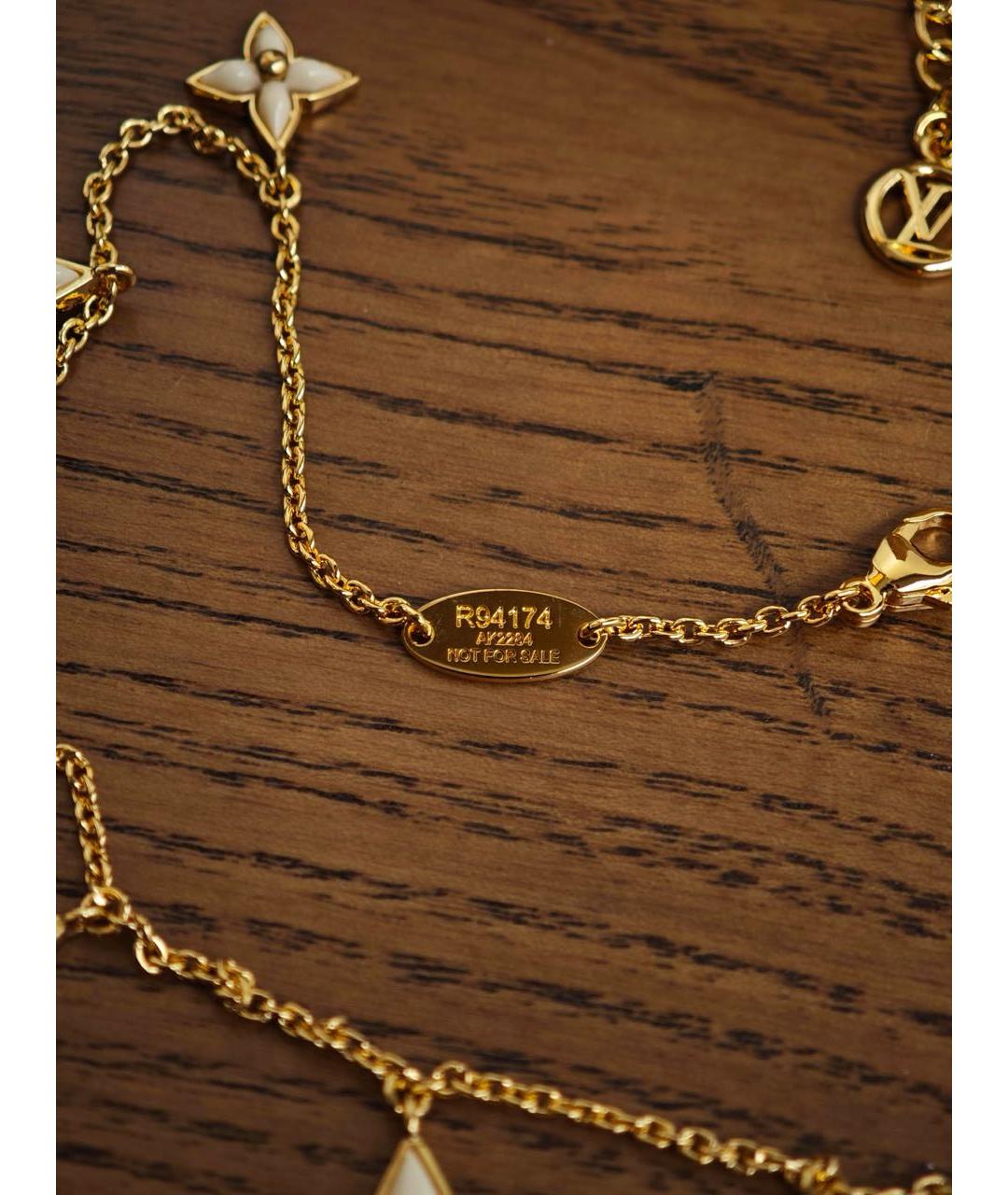 LOUIS VUITTON Золотое металлическое колье, фото 8