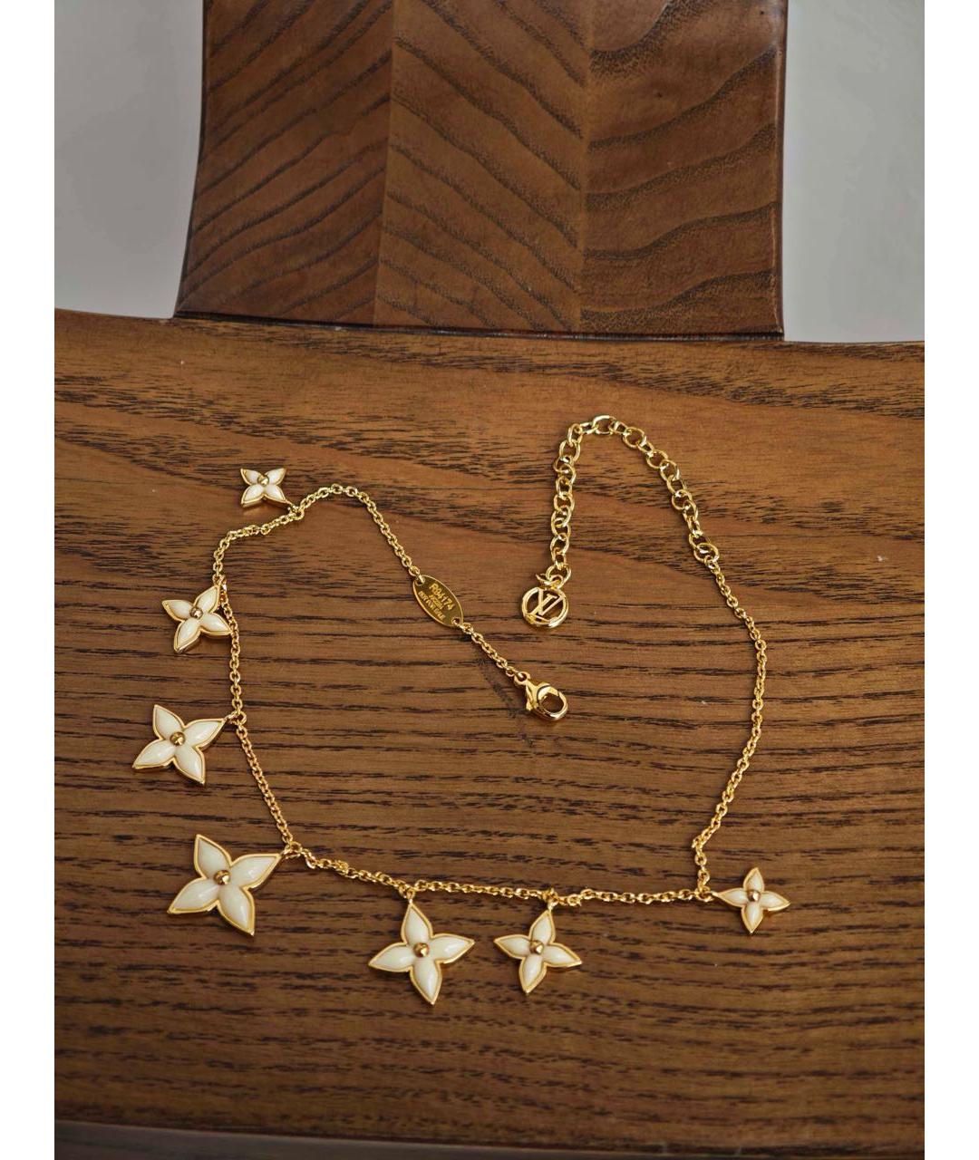 LOUIS VUITTON Золотое металлическое колье, фото 4