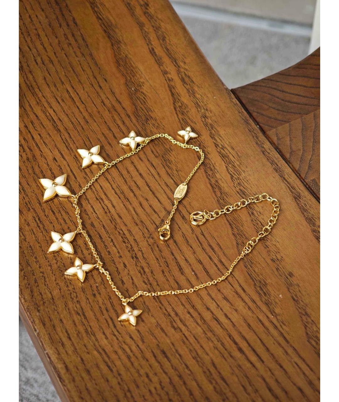 LOUIS VUITTON Золотое металлическое колье, фото 2