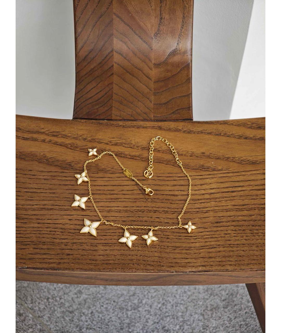 LOUIS VUITTON Золотое металлическое колье, фото 3