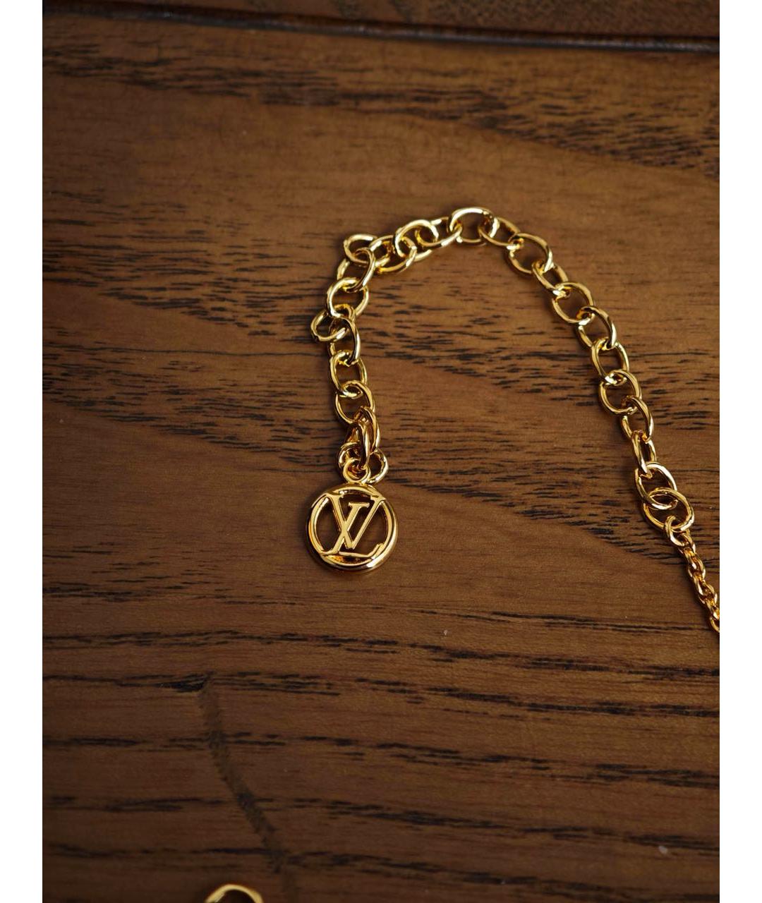 LOUIS VUITTON Золотое металлическое колье, фото 6