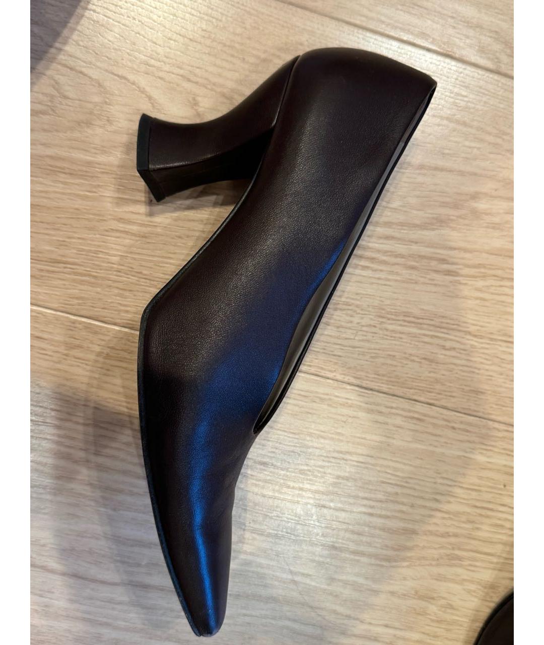 BOTTEGA VENETA Коричневые кожаные туфли, фото 4