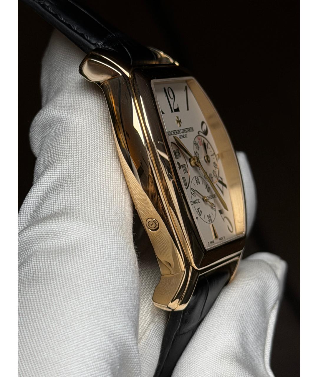 VACHERON CONSTANTIN Белые часы из желтого золота, фото 5
