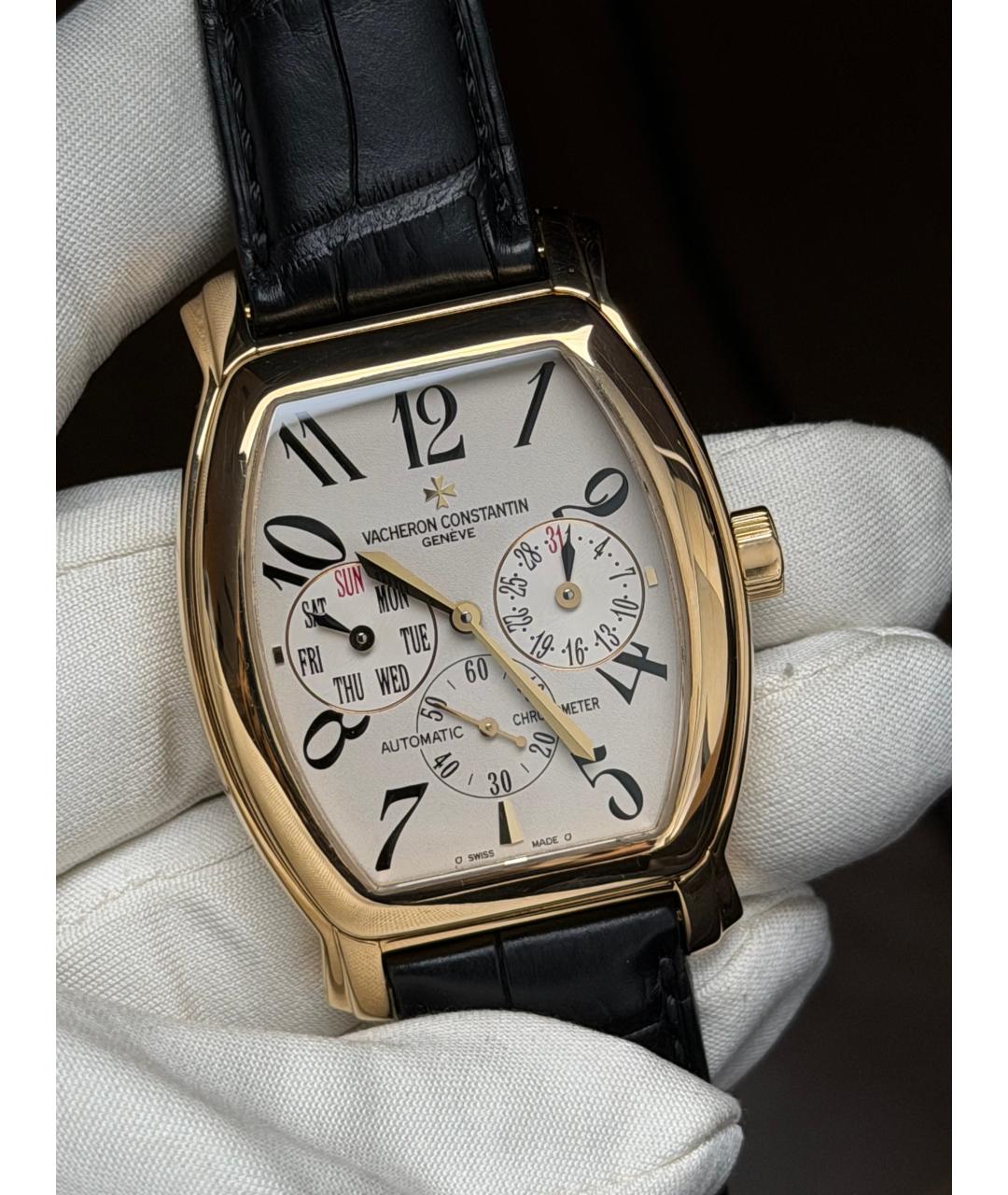 VACHERON CONSTANTIN Белые часы из желтого золота, фото 2