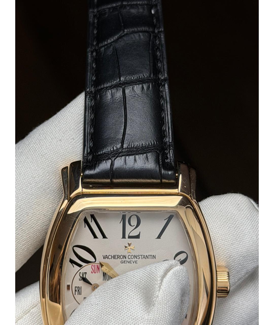 VACHERON CONSTANTIN Белые часы из желтого золота, фото 6