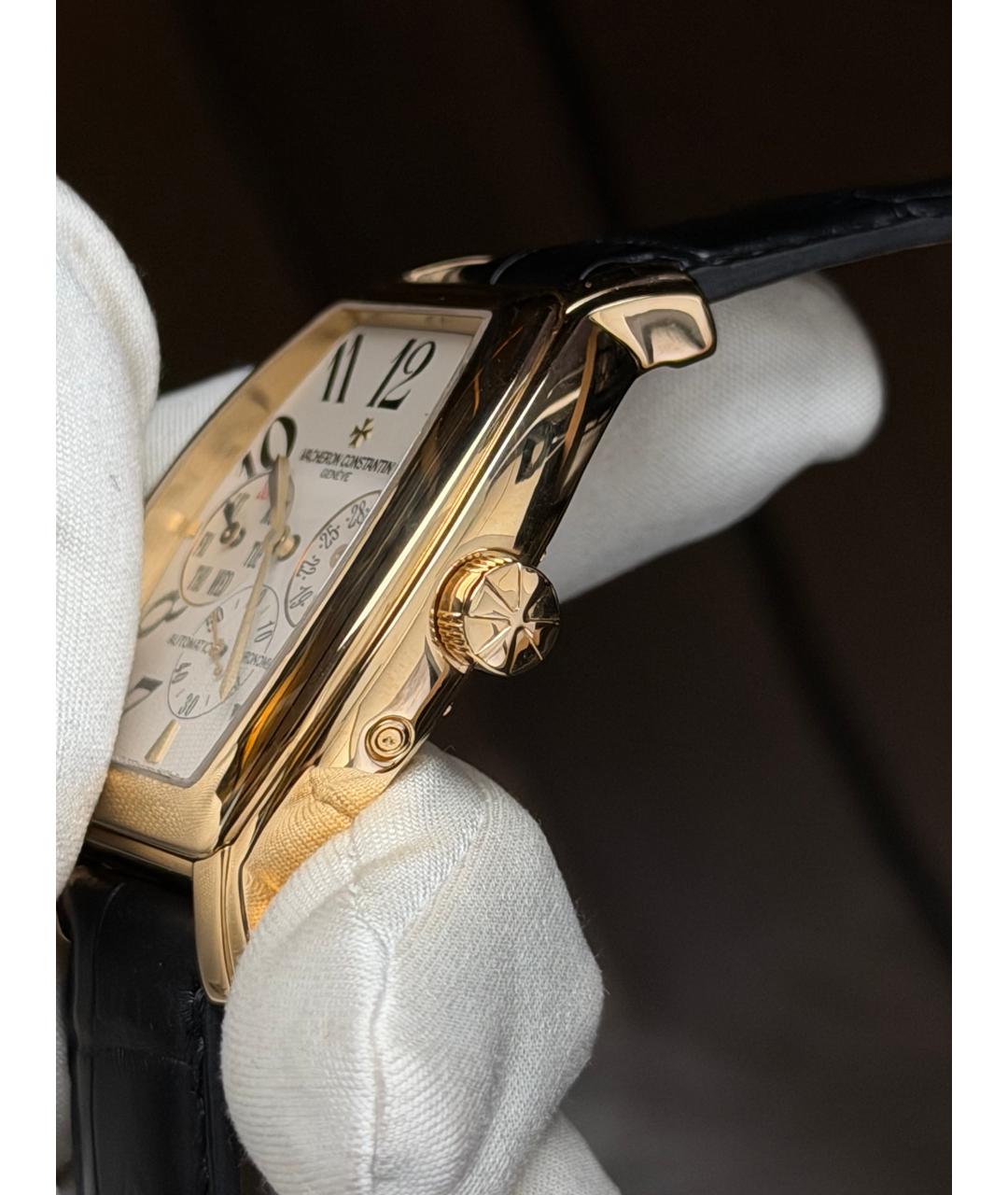 VACHERON CONSTANTIN Белые часы из желтого золота, фото 4