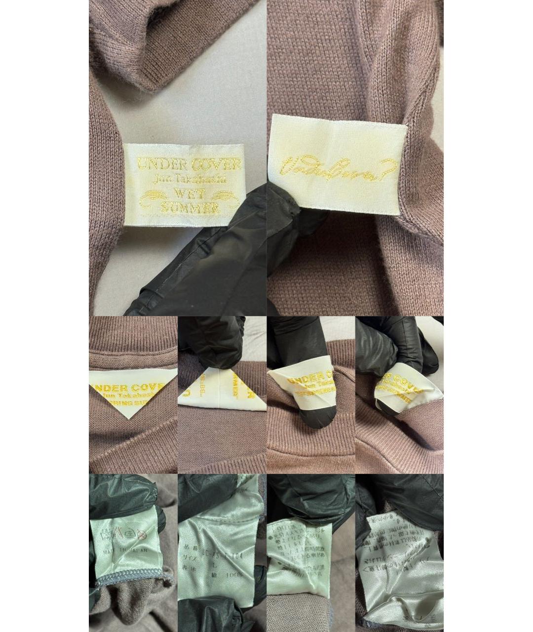 UNDERCOVER Бордовая хлопковая футболка, фото 8