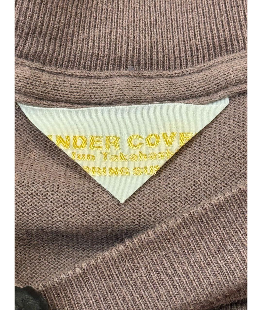 UNDERCOVER Бордовая хлопковая футболка, фото 7