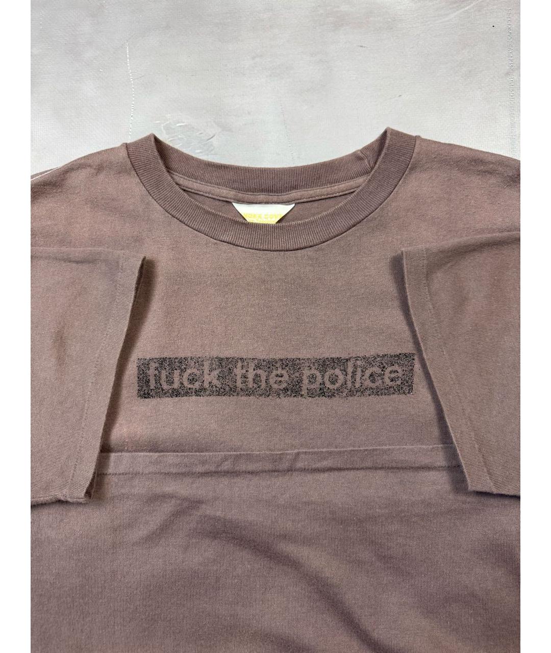 UNDERCOVER Бордовая хлопковая футболка, фото 5