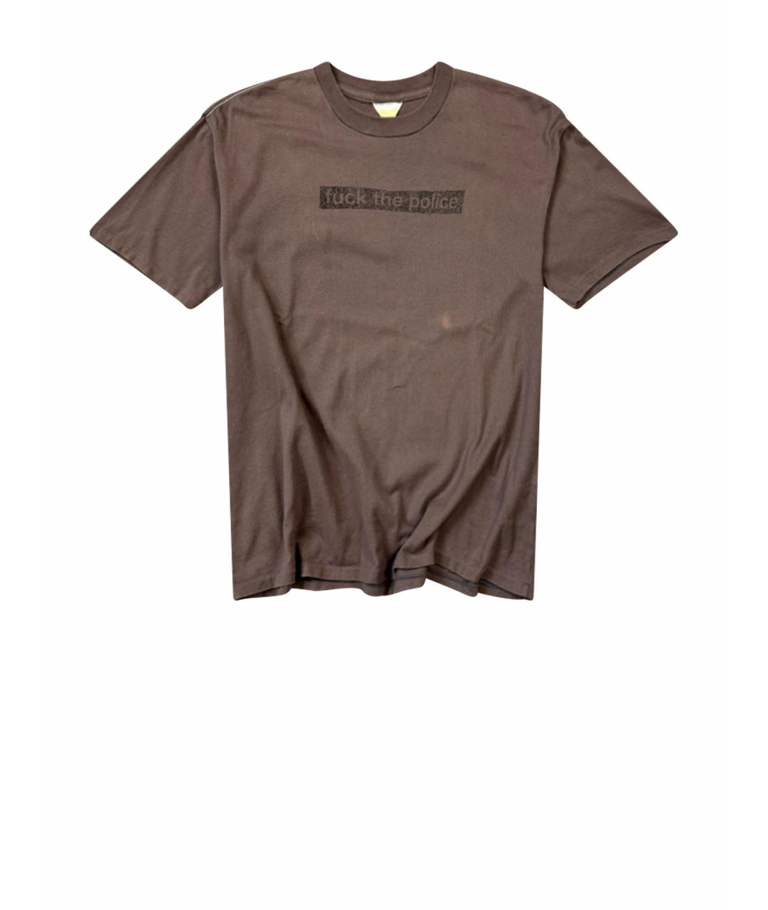 UNDERCOVER Бордовая хлопковая футболка, фото 1