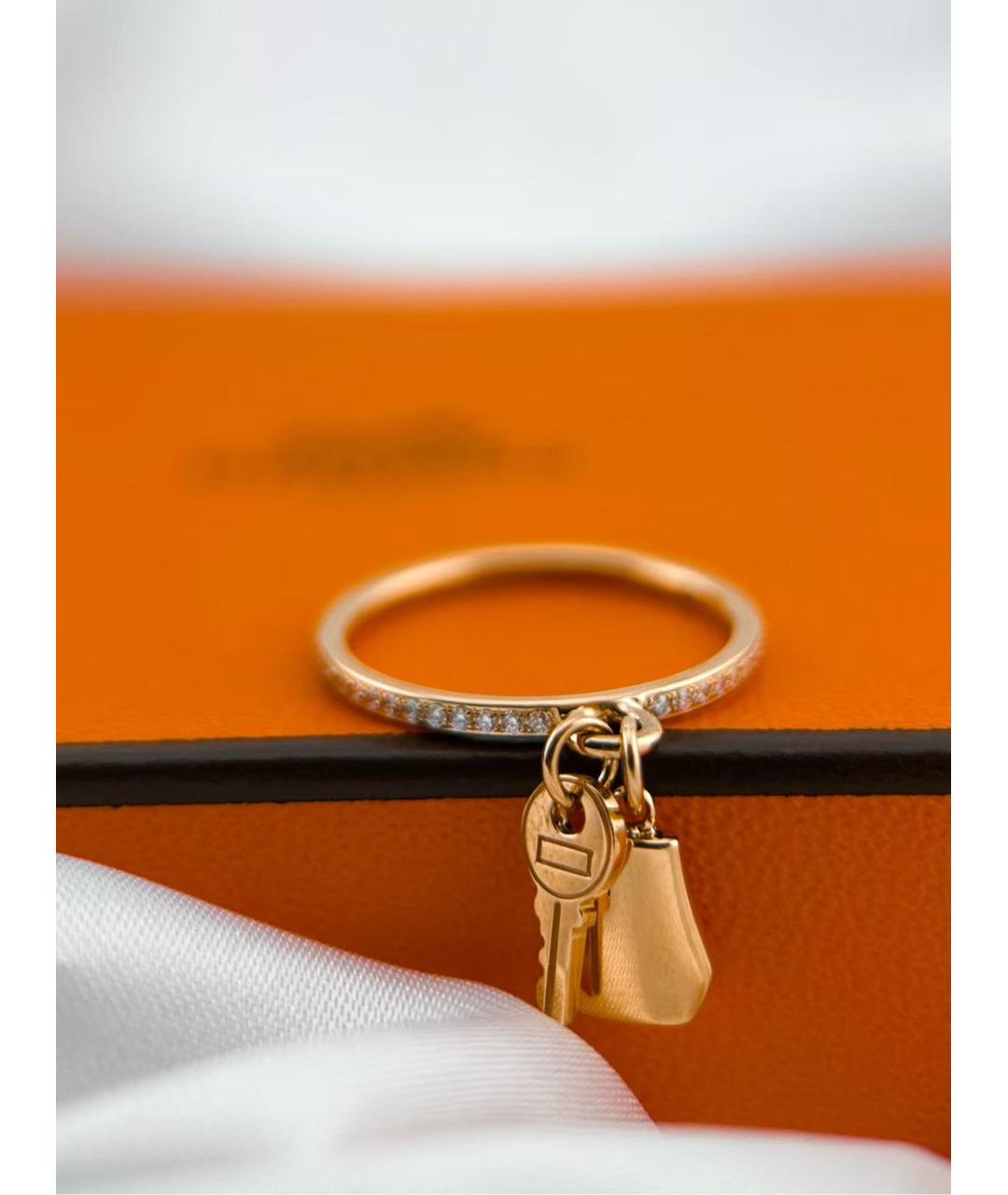 HERMES Золотое кольцо из розового золота, фото 3