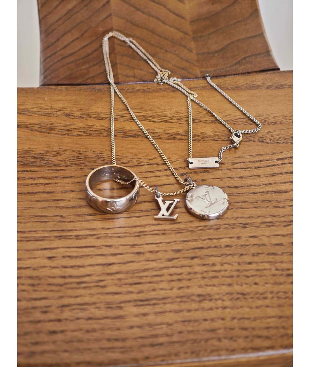 LOUIS VUITTON Золотое металлическое колье, фото 2