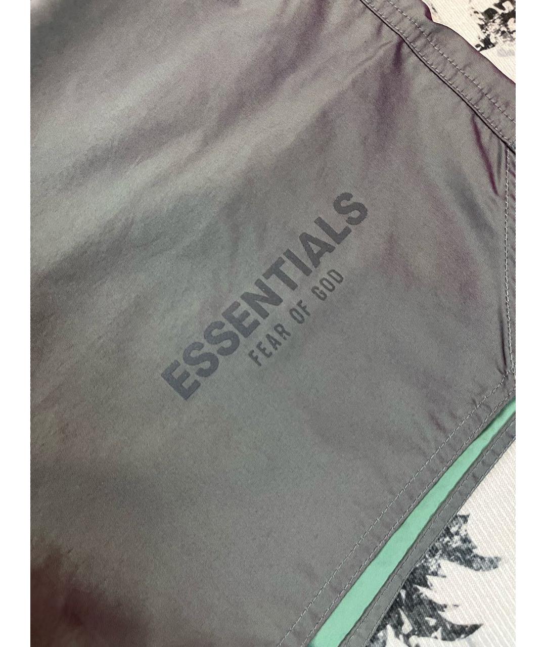 FEAR OF GOD ESSENTIALS Антрацитовые полиэстеровые шорты, фото 3