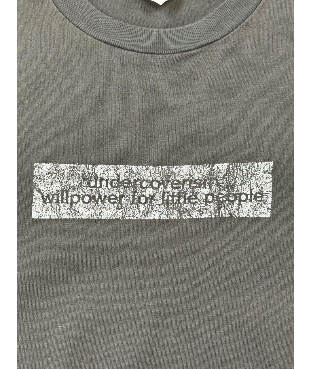 UNDERCOVER Хаки хлопковая футболка, фото 6
