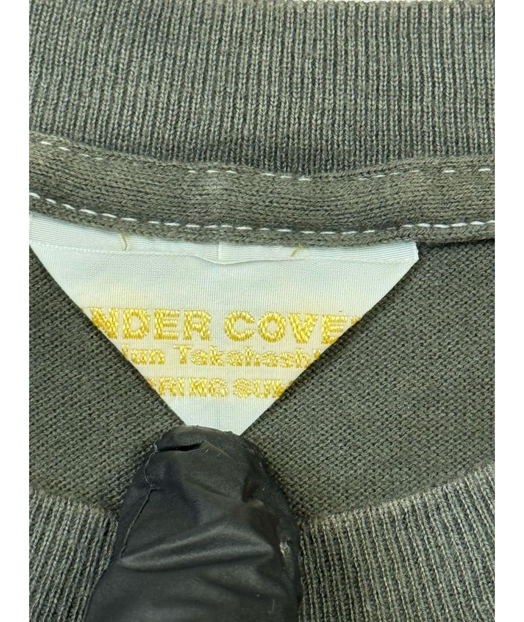 UNDERCOVER Хаки хлопковая футболка, фото 7