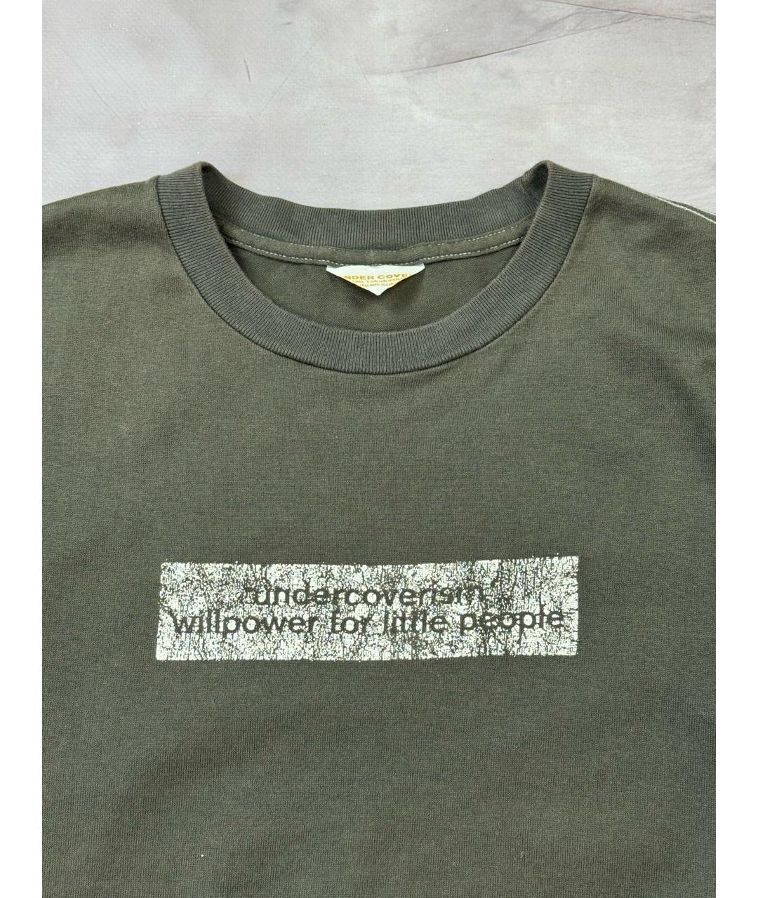 UNDERCOVER Хаки хлопковая футболка, фото 2