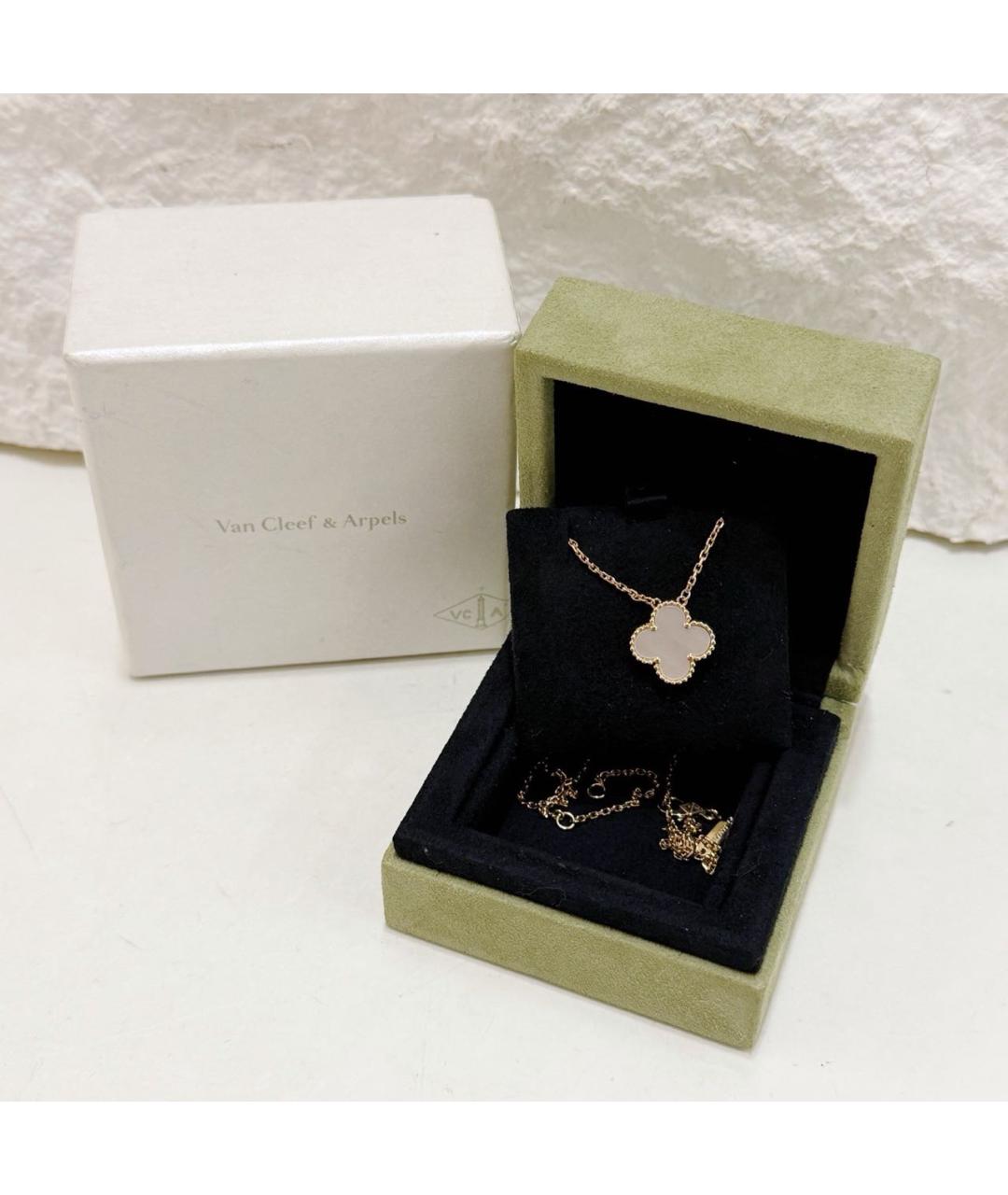 VAN CLEEF & ARPELS Белое колье из желтого золота, фото 3