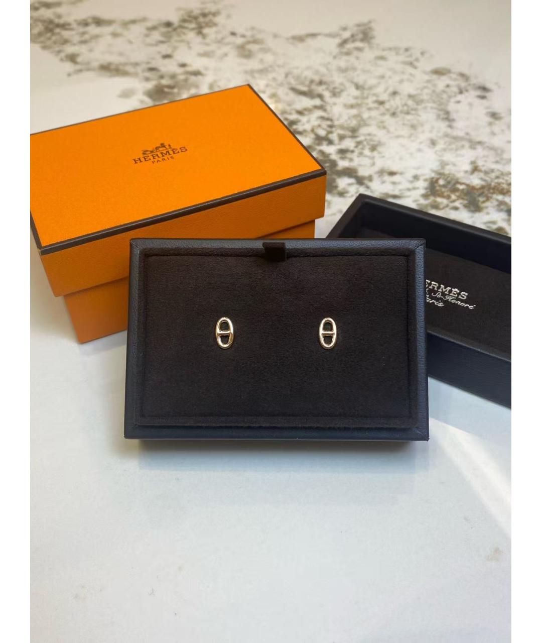 HERMES Золотые серьги, фото 2